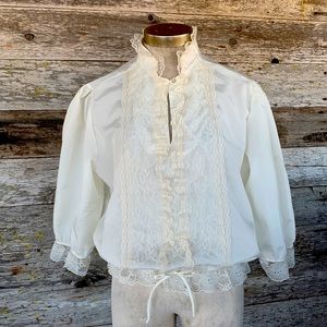 Vintage Gunne Sax Style lace Blouse